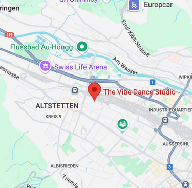 The Vibe Dance Studio's new location at Hohlstrasse 488, Altstetten, Zurich.